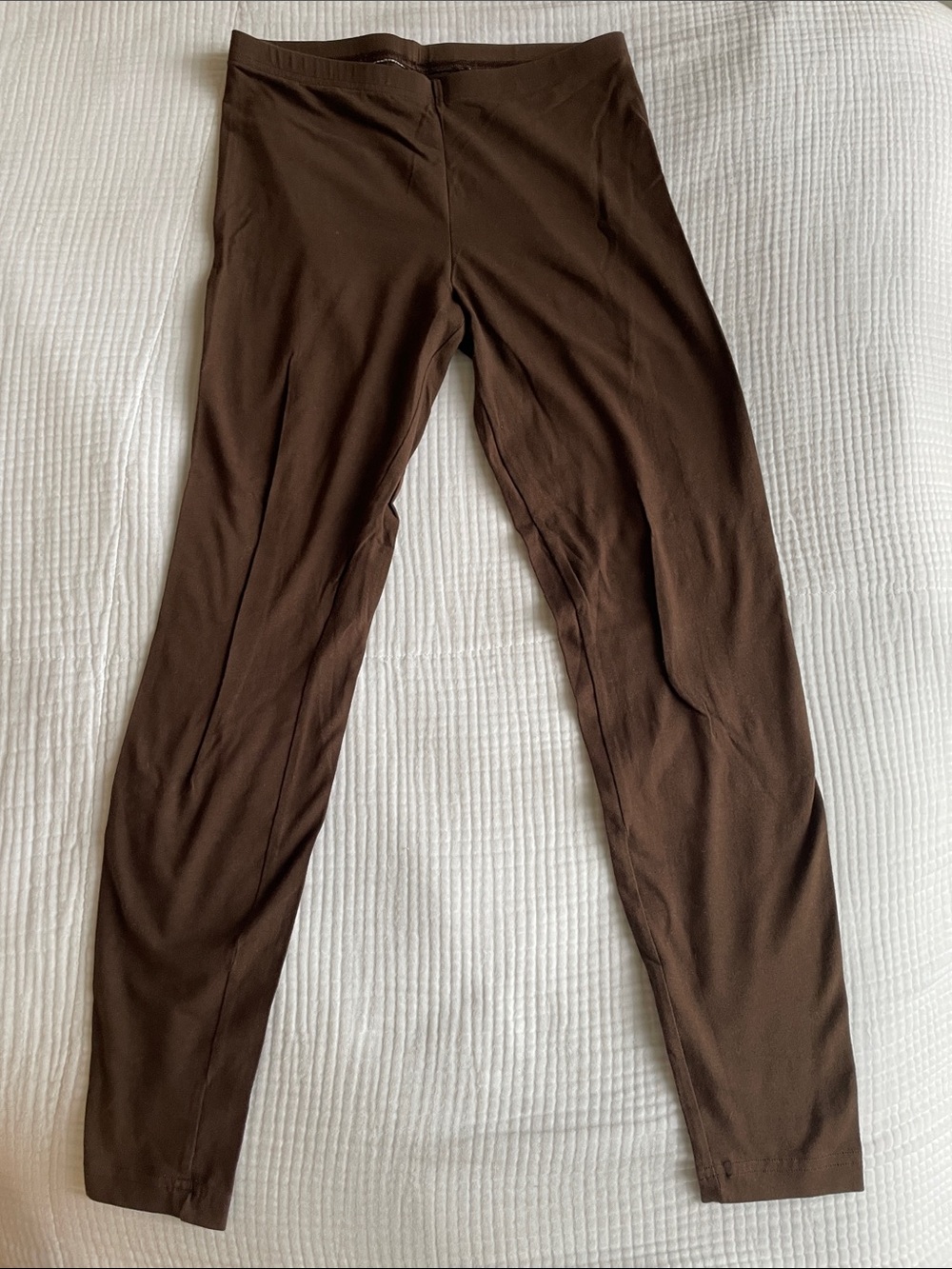 American Apparel Cotton Spandex Jersey Leggings - Chocolate Brown